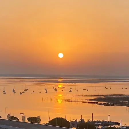 Aux Pieds Des Plages, Du Port, De La Piste Cyclable Et Des Commerces De Proximite, Un Au Dernier Etage Avec Vue Panoramique Sur Le Bassin D'arcachon, Entierement Renove, Dans Avec Piscine * Arcachon