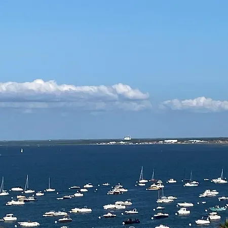 Aux Pieds Des Plages, Du Port, De La Piste Cyclable Et Des Commerces De Proximite, Un Au Dernier Etage Avec Vue Panoramique Sur Le Bassin D'arcachon, Entierement Renove, Dans Avec Piscine